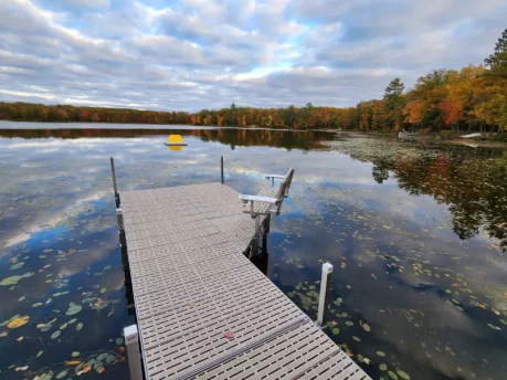 Custom dock at Big Doctor Lake