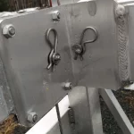 two cotter pins on boat lift