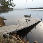 custom sectional dock with seating