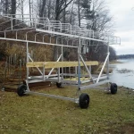 Assembled Boat lift on Sturgen Lake