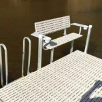 custom seating on sectional dock