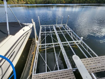 Heavy Duty Aluminum Dock with 8'x12' Deep Patio.